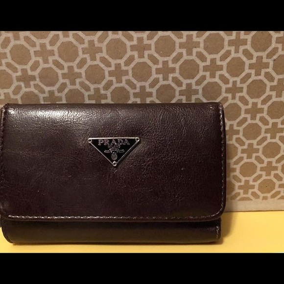 Prada Handbags - Prada Milano Brown Leather Wallet